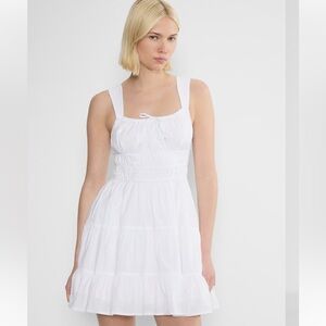 Aritzia White Poplin Dress